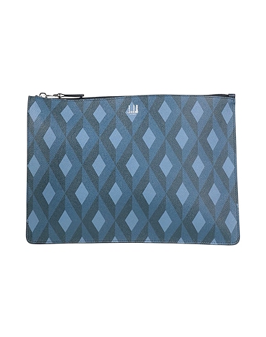 DUNHILL Handbag Blue 100% Leather