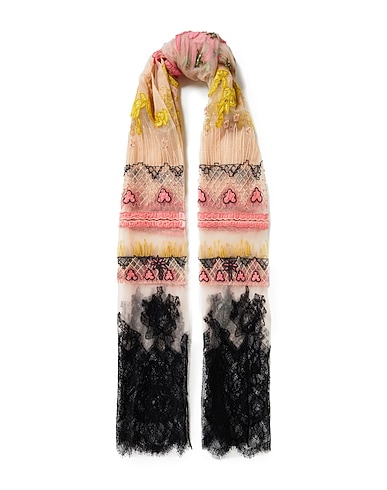 VALENTINO GARAVANI Scarves and foulards Light pink 100% Polyamide, Viscose, Silk, Cotton