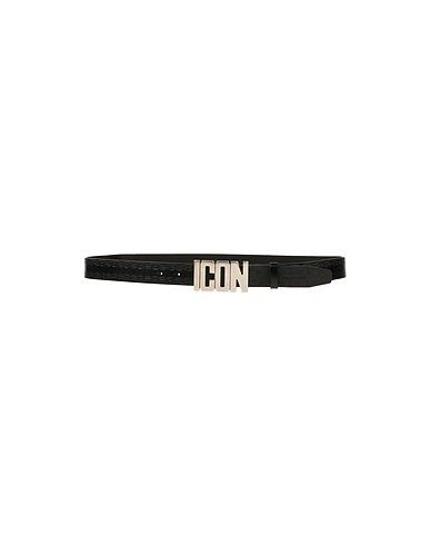 DSQUARED2 Leather belt ICON Black Soft Leather