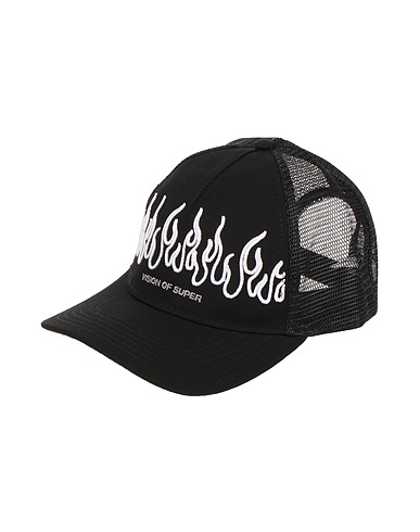 VISION OF SUPER Hat Black 100% Cotton