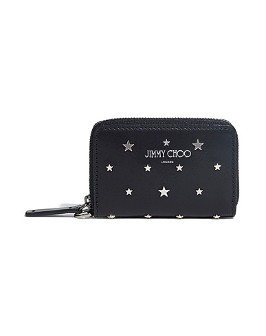 JIMMY CHOO Wallet Black Soft Leather