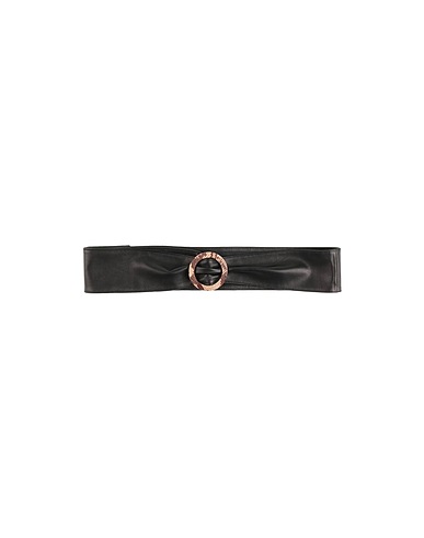 BLOUSON High-waist belt Black Leather