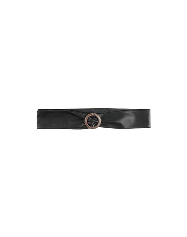BLOUSON High-waist belt Black Leather