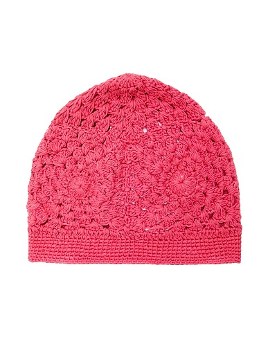 8 by YOOX Cappello ORGANIC COTTON CROCHET CLOCHE HAT
 Magenta 100% Cotone riciclato