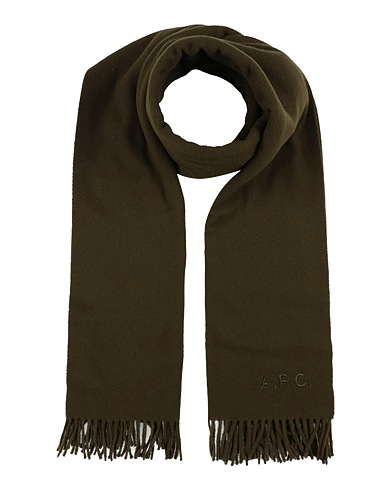 A.P.C. Schals und Foulards Militärgrün 100% Schurwolle