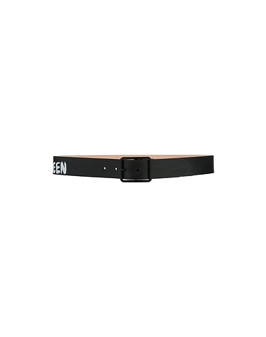 MCQUEEN Leather belt Black Soft Leather