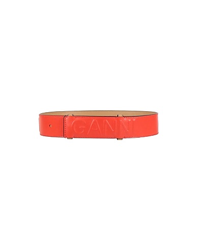GANNI Cintura Regular Ruggine Pelle