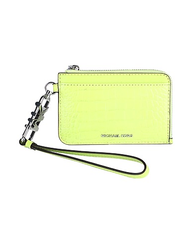 MICHAEL MICHAEL KORS Portafoglio Verde lime 100% Pelle di bovino