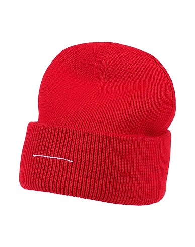 MM6 MAISON MARGIELA Hat Red 50% Cotton, 25% Wool, 25% Acrylic