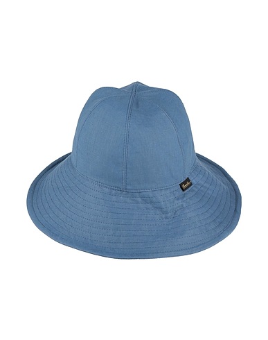 BORSALINO 帽子 ブルーグレー リネン 100%