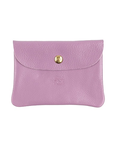 IL BISONTE Wallet Purple Leather
