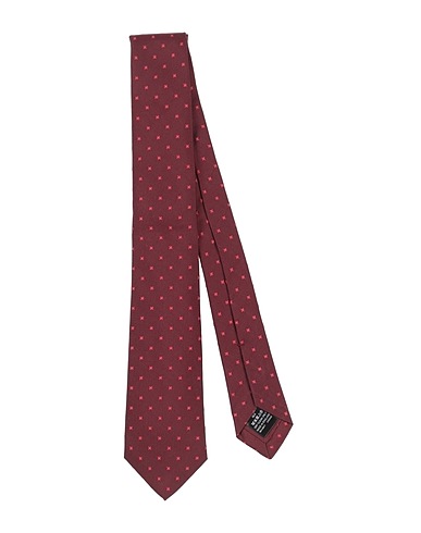 DUNHILL Cravatte e papillon Bordeaux 100% Seta di gelso