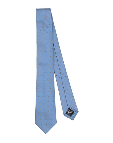 DUNHILL Cravatte e papillon Blu chiaro 100% Seta di gelso