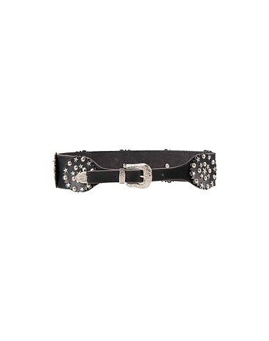 LAURENCE BRAS High-waist belt Black Leather