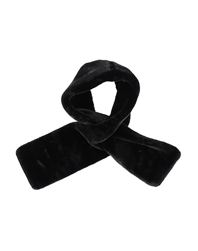 STAND STUDIO Scarves and foulards Black 100% Polyester