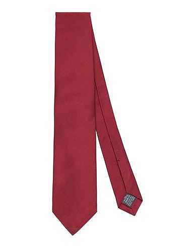 DUNHILL Cravatte e papillon Bordeaux 56% Seta di gelso, 44% Cotone