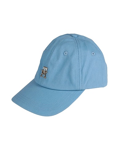 TOMMY HILFIGER Cappello Blu chiaro 100% Cotone
