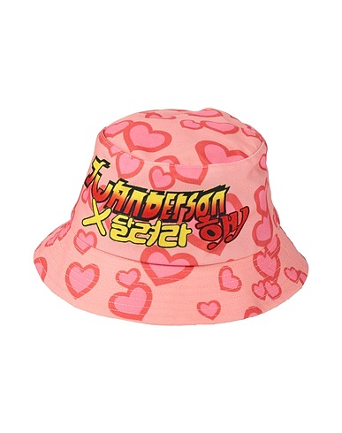 JW ANDERSON Hat Pink 100% Polyester, Cotton