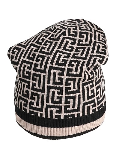 BALMAIN Hat Black 100% Wool, Merino Wool