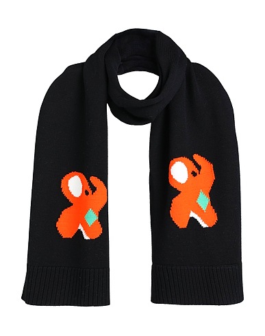 JW ANDERSON Sciarpe e foulard Nero 100% Lana Merino
