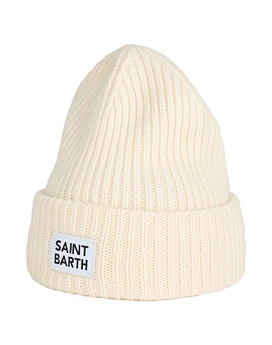 MC2 SAINT BARTH Hat Ivory 40% Wool, 25% Viscose, 25% Polyamide, 10% Cashmere