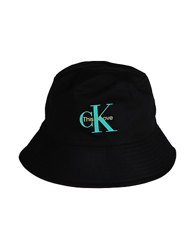 CALVIN KLEIN JEANS Hat Black 50% Organic cotton, 50% Cotton