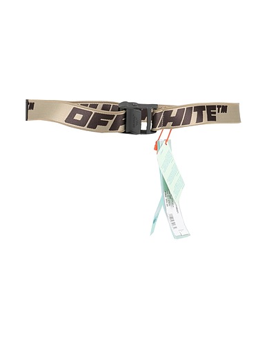 OFF-WHITE™ Cintura in tessuto Verde militare 100% Poliestere