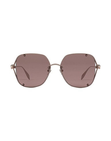 MCQUEEN Sunglasses Beige Metal
