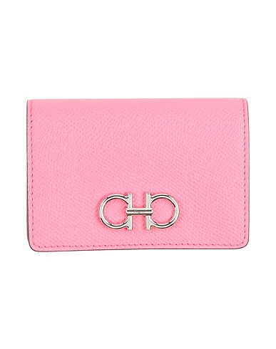 FERRAGAMO Small Leather Goods Pink Calfskin