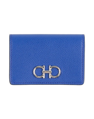 FERRAGAMO Small Leather Goods Bright blue Calfskin