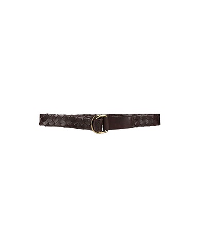 OFFICINE CREATIVE ITALIA Leather belt Dark brown Soft Leather