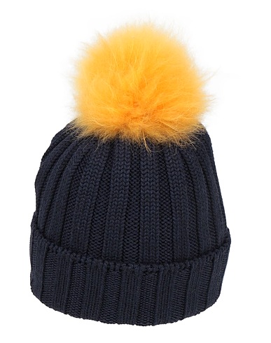 WOOLRICH Hat Midnight blue 100% Virgin Wool, Goat hair