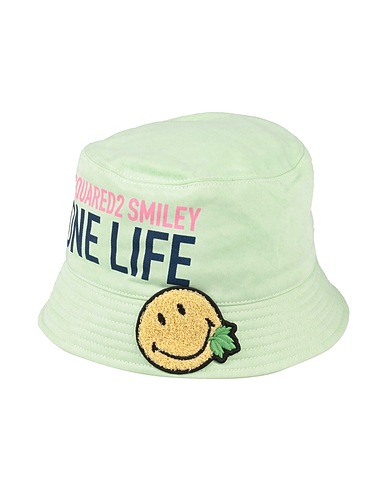 DSQUARED2 Hat Light green 100% Organic cotton