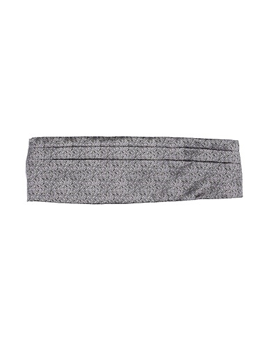 PAOLO DA PONTE Fabric belt Grey 100% Silk
