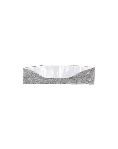 PAOLO DA PONTE Fabric belt Grey 100% Silk