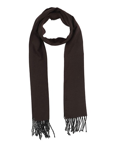 HAMAKI-HO Scarves and foulards Dark brown 65% Polyester, 35% Viscose