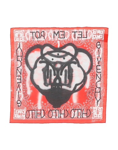 GIVENCHY Scarves and foulards Red 100% Cotton