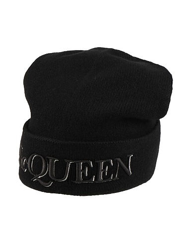 MCQUEEN Sombrero Negro 100% Cachemir, Poliéster