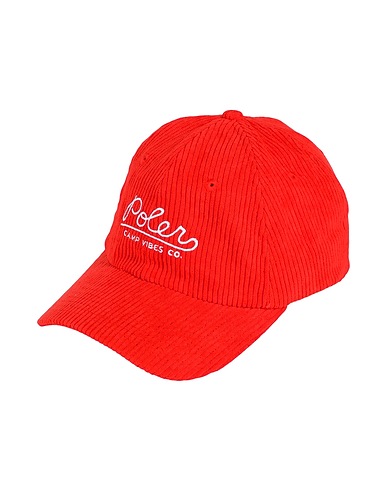 POLER Hat Poler Cord Dad Cap
 Red 100% Polyester