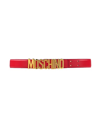 MOSCHINO Regular belt COUTURE Red Leather