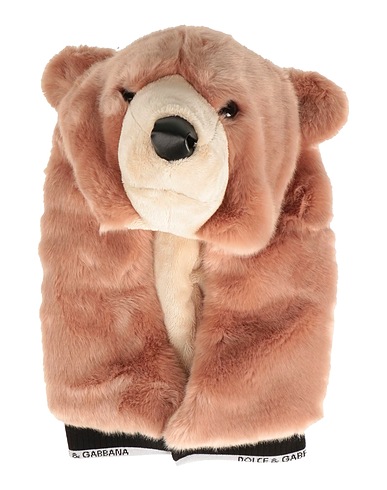 DOLCE&GABBANA ACCESSORIES Light brown 100% Polyester, Virgin Wool, Elastane