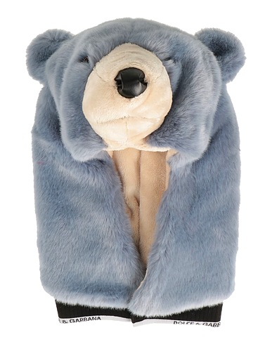 DOLCE&GABBANA Hat Pastel blue 100% Polyester, Virgin Wool, Elastane