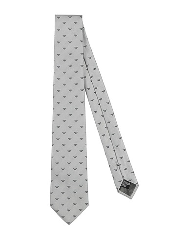 EMPORIO ARMANI Ties and bow ties Grey 100% Silk