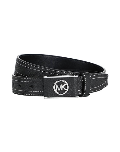 MICHAEL KORS MENS Leather belt Black 100% Bovine leather