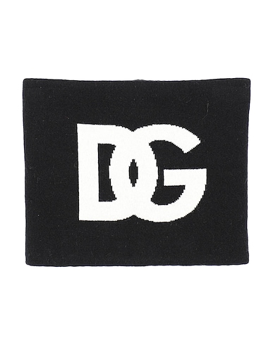 DOLCE&GABBANA Scarves and foulards Black 92% Cashmere, 7% Polyamide, 1% Elastane