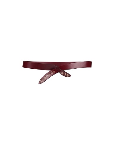ISABEL MARANT Cinture Bordeaux 100% Pelle di bovino