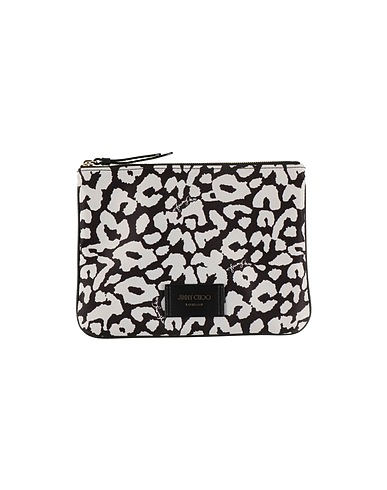 JIMMY CHOO Kosmetiktasche Schwarz Gewebefasern