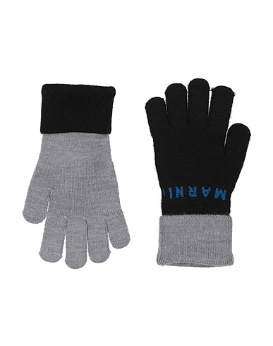 MARNI Gloves Black 48% Acrylic, 46% Wool, 4% Polyester, 2% Elastane