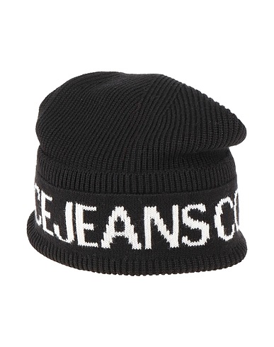 VERSACE JEANS COUTURE Hat Black 50% Acrylic, 50% Wool