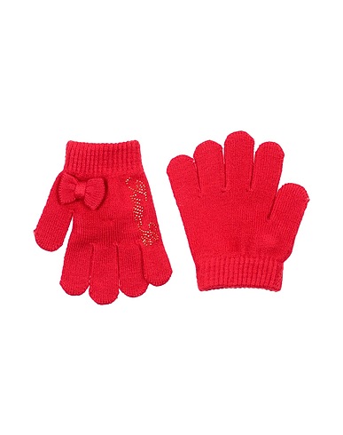 TWINSET Gloves Red 52% Viscose, 48% Polyamide